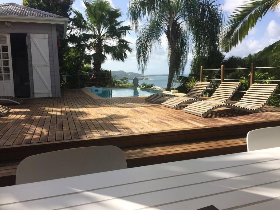 La Charmante Villa Coco Avec Magnifique Vue Mer Le Marin Exterior foto